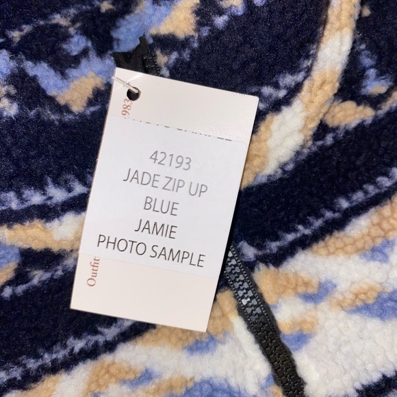 OUTBACK TRADING Women Jade Zip Up Blue Shirt Jacket Size SM - Picture 9 of 12